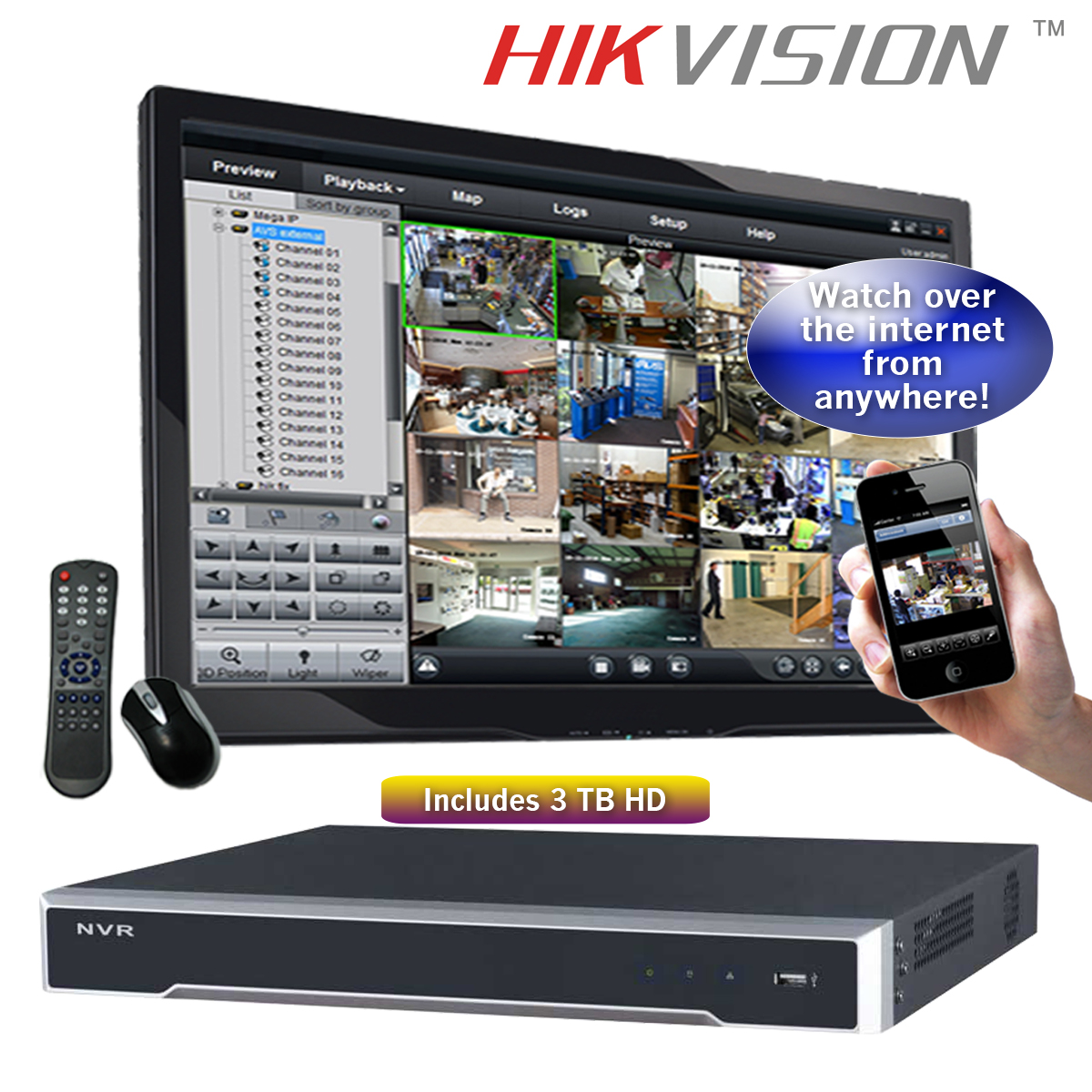 hikvision nvr 8 channel setup